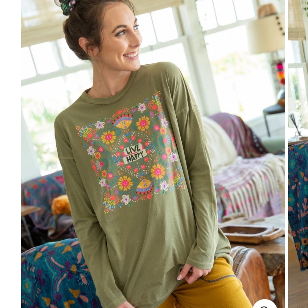 Natural Life Live Happy Lennox Tee
